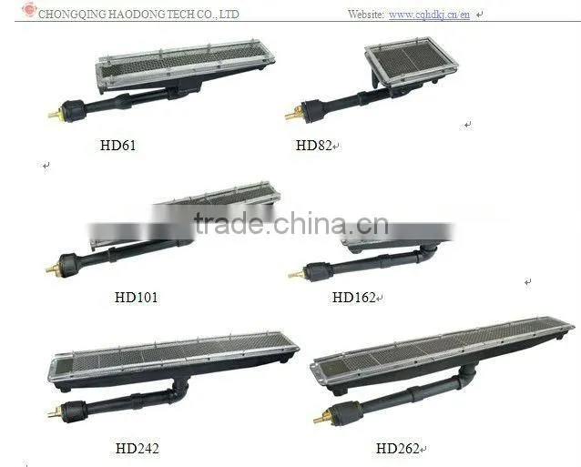 Ceramic gas infrared burners
