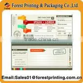 Airline Thermal Paper Boarding Pass Flight Ticket