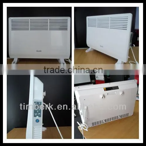 Electric wall heater with timer function