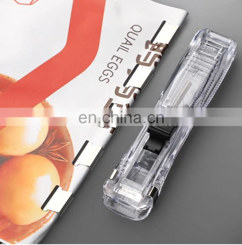 Deli Push Clamp Binder Stationery Clips Stapler Multifunction Paper Storage Artifact School Office Supplies Metal Clip Holder