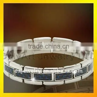 high fashion wooden stainless steel bracelet for unisex