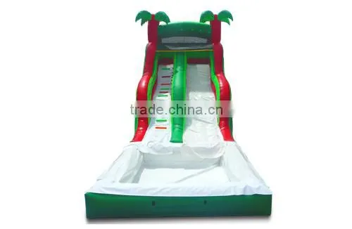 inflatable floating water slide with pool for kids and adults