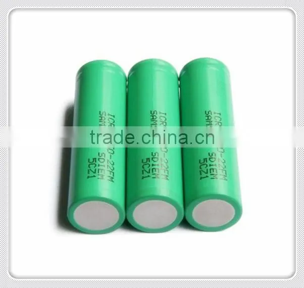 Samsung dimensions icr18650-22f rechargeable battery for flashlight