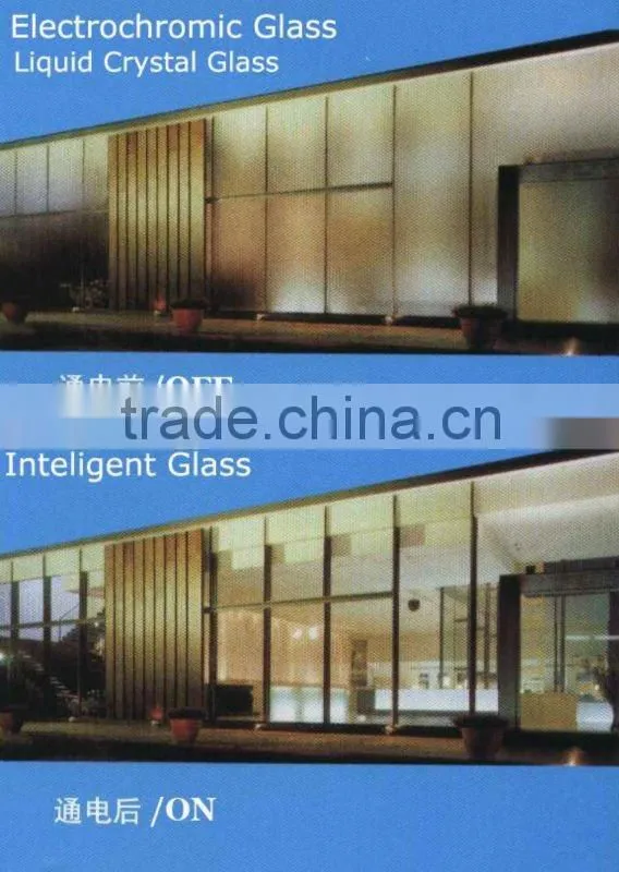 Magic glass/Smart glass/smart film/PDLC film/intelligent film/intelligent glass for large windows and luxury villa