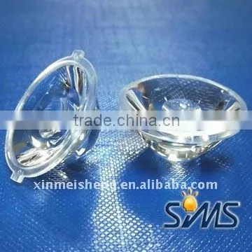 2011 Hot sale glossy surface concave solor lamp LED lens optical grade PAMA dia. 25mm