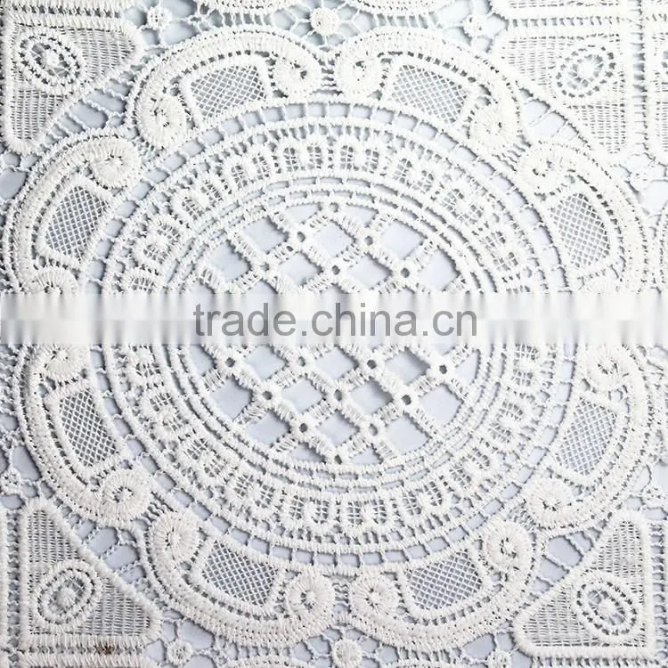 Unique and fashional style micro fiber polyester cheap bridal water soluble lace fabric