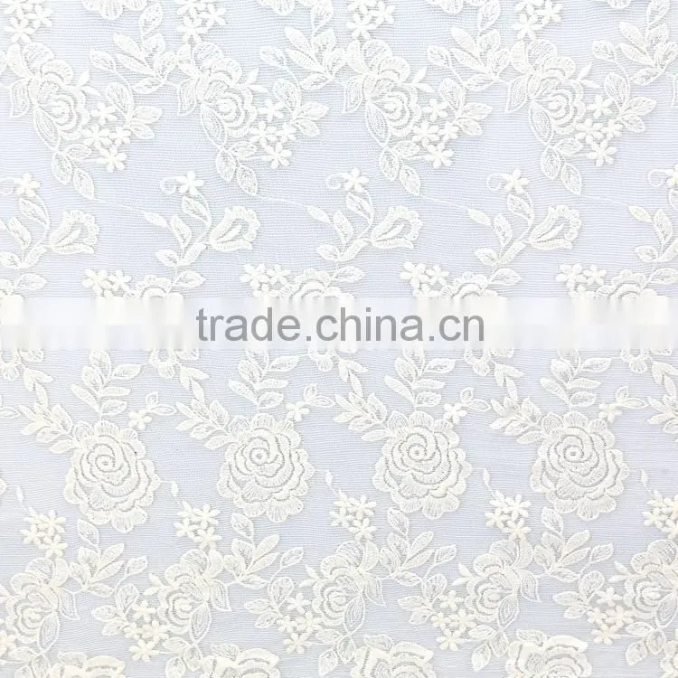 Hot-selling promotional custom rose flower cool mesh embroidery for fashionable girl