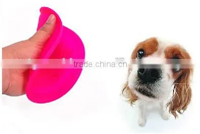 soft silicone frisbee rubber toys for dog promotional toys