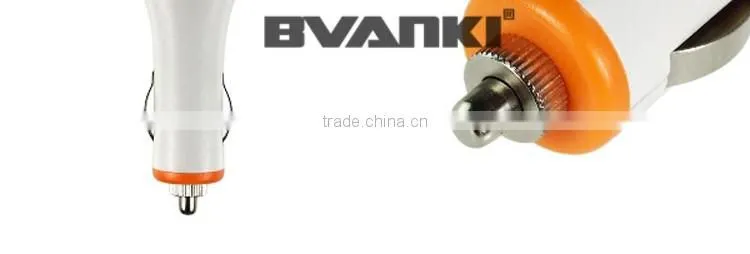 New products 2016 12v Car Battery Charger Indicator light Portable Dual Usb Car Charger with smile face free sample