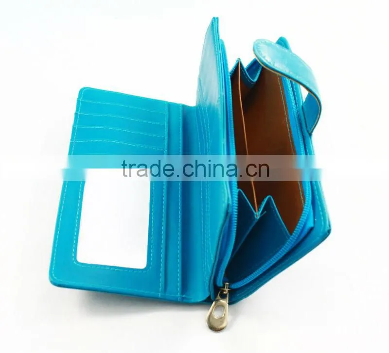 Popular newest women wallet in PU leather