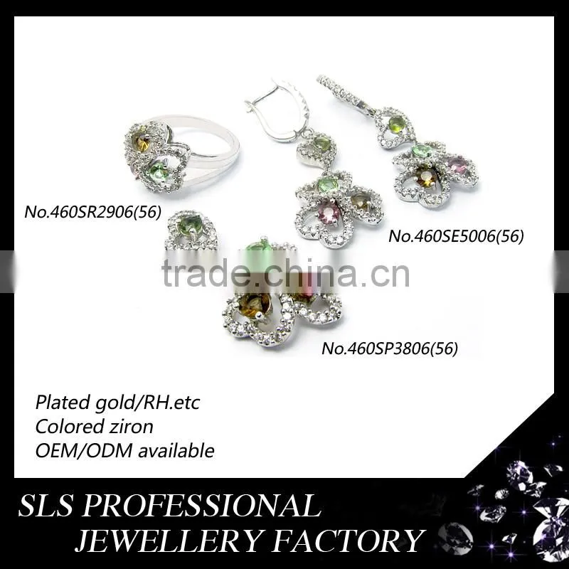 925 silver jewellery ladies earring/rings/pendants artificial kundan bridal jewellery sets