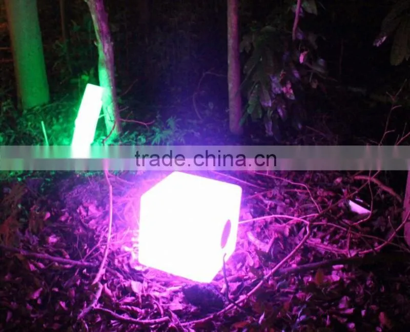 solar LED light cube with bluetooth stereo & remote control & solar YXF-4343BS