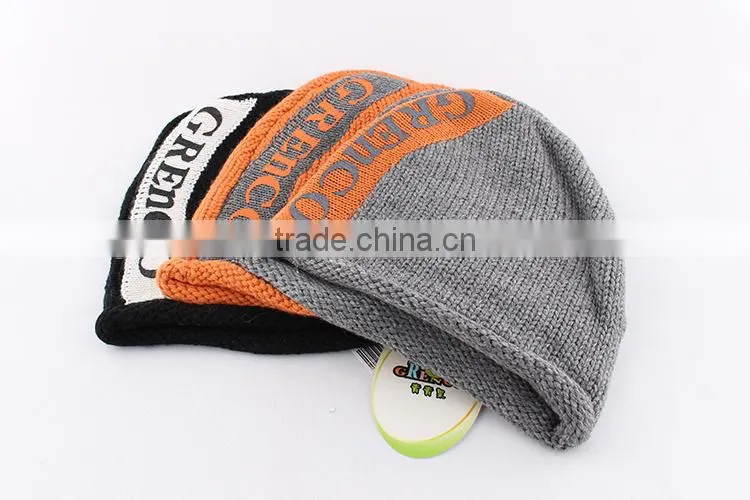 2015 Wholesale organic wool baby hats baby fitted hats soft kids caps childrens knitted hat