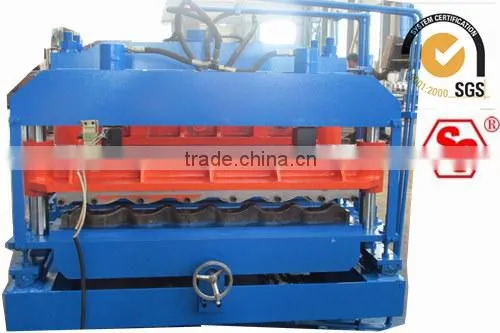 Roofing system-corrugated roofing panel machine