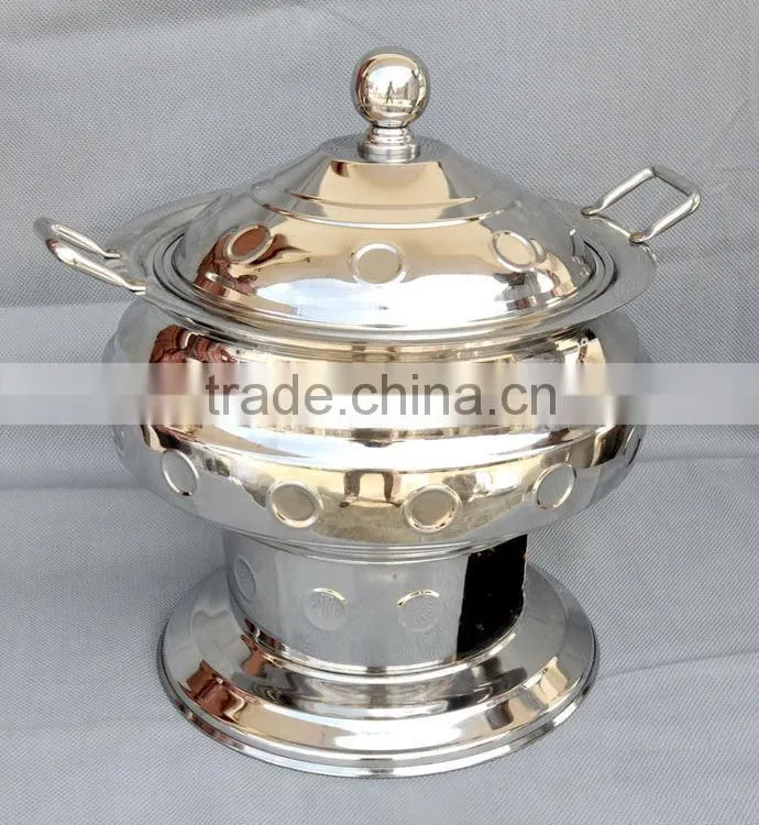 Steel Cheffing Dish, Wedding & Party utensils, food serving dish, hot keeping dish, Catering item, Hotel & Restaurant utensils