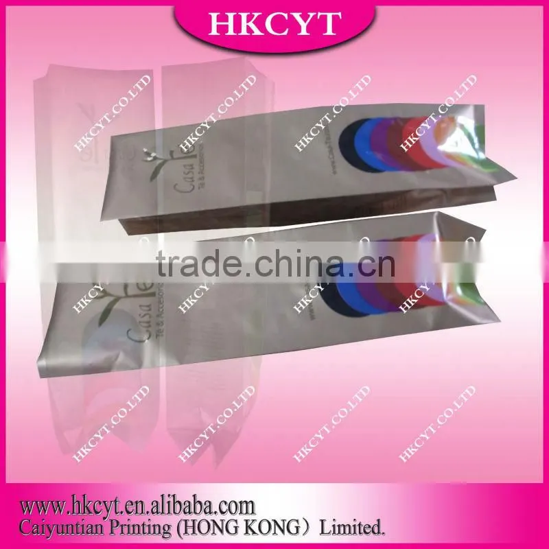 Mylar foil coffee packaging bag with valve