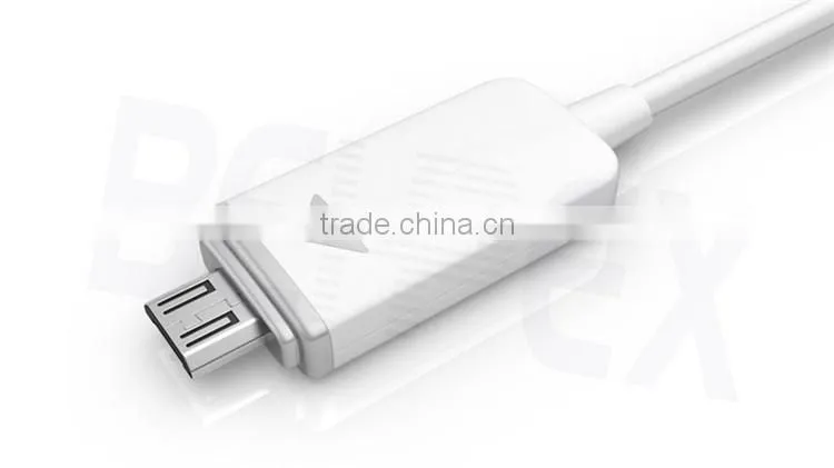 Glow in Dark Visible Colorful USB Data Charging Cable with LED