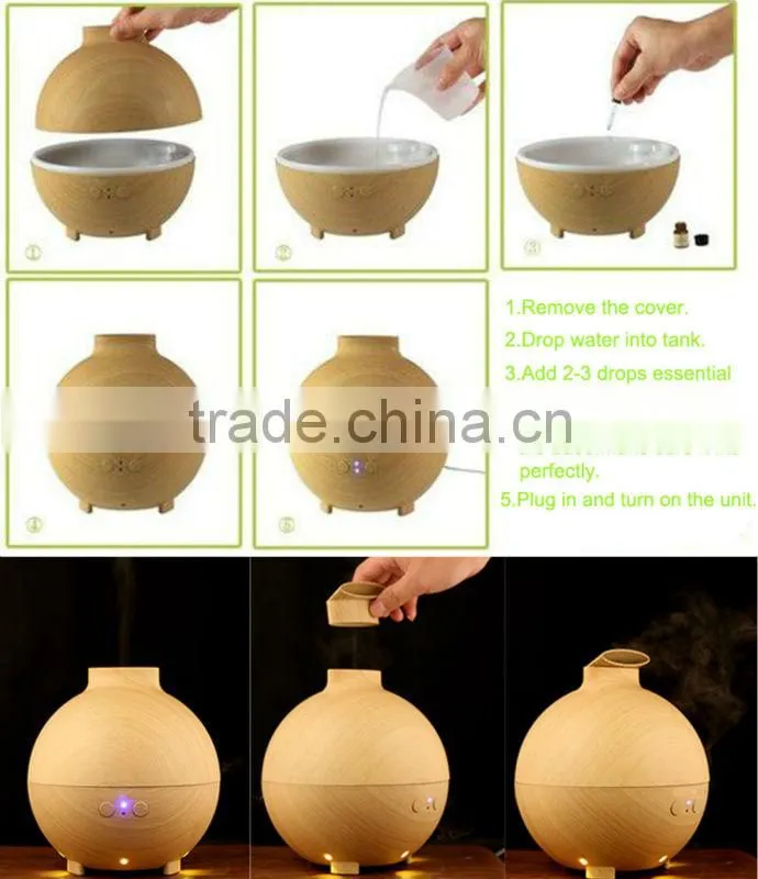 Aroma Diffuser ,500ml Aroma Essential Oil Diffuser with Color LED Lights