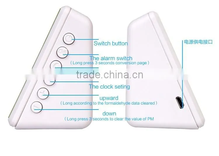 Air Quality detctor (PM2.5/PM10/TVOC/HCHO) PM2.5 meter detector PM2.5 Monitor