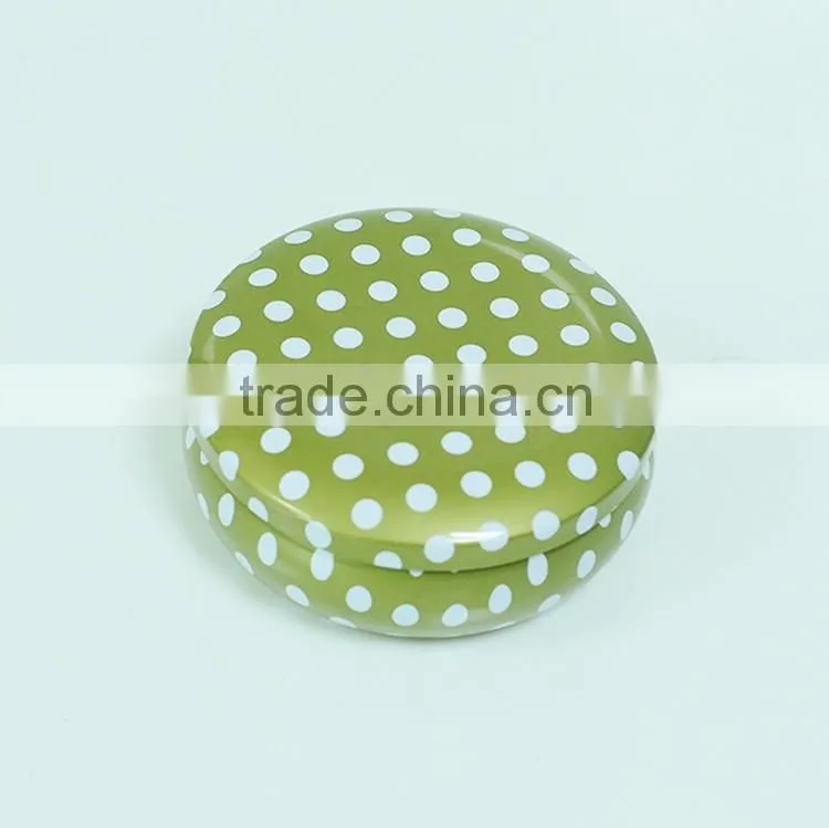 paraffin wax scented tin candle with metal lid