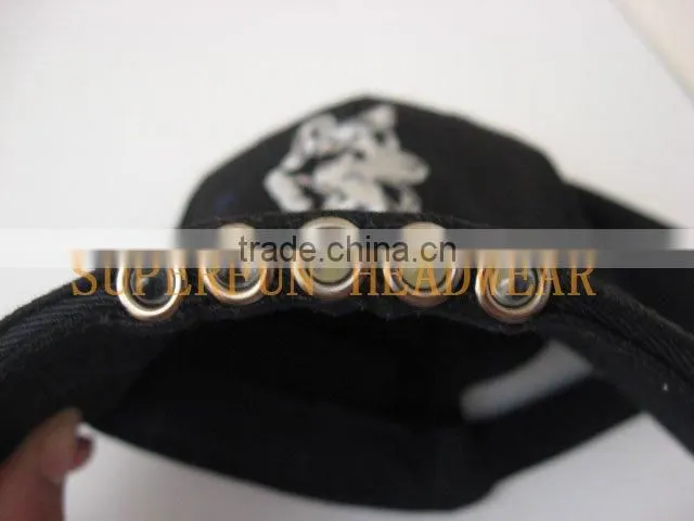 100% cotton red LED lighting hats