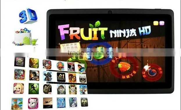 7 inch Allwinner A13 tablet PC Android4.0 Dual Camera 512MB RAM 8GB ROM Multi Point Touch Capacitive Screen Tablet PC