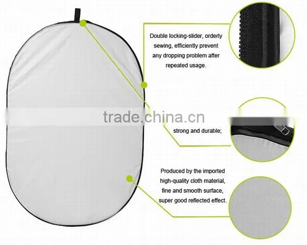 60*90 5-in-1 folded reflector Black/White/Silver/ Gold/Soft