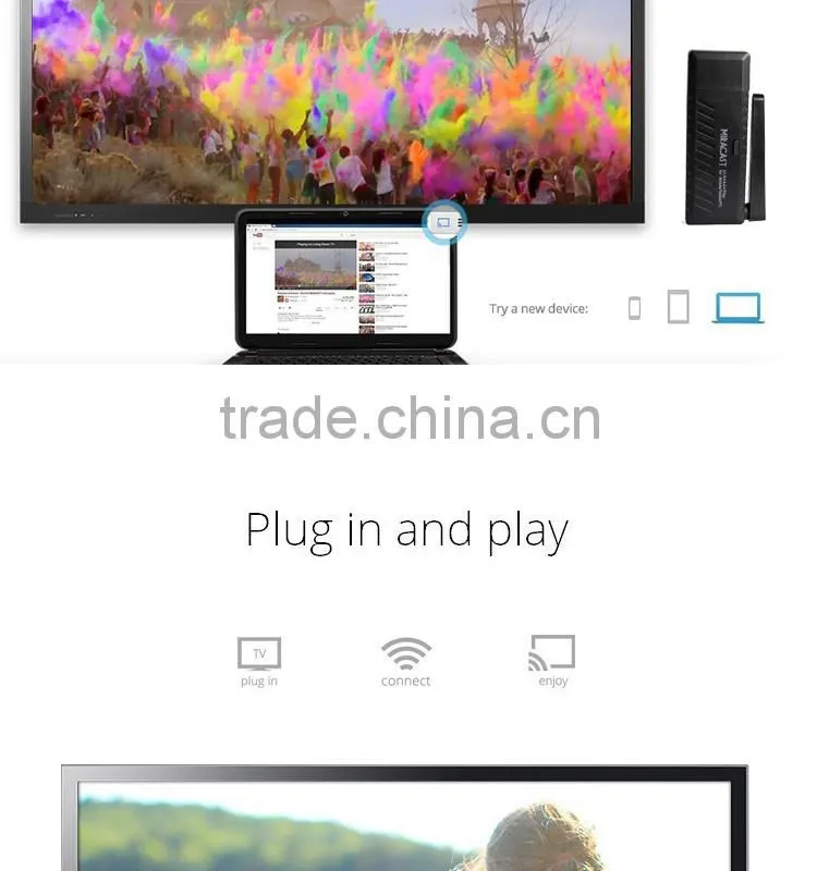 Miracast DLNA HDMI Dongle for Android / iOS Device