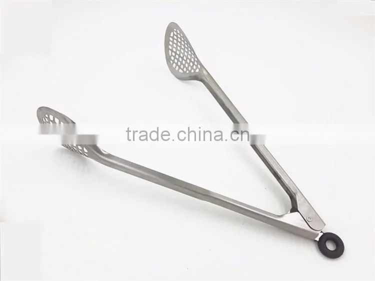 Stainless steel cooking tongs