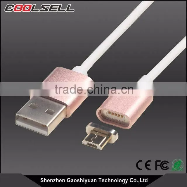 Coolsell Premium magnetic 8pin USB quick charging cable with LED display and metal shell for iphone5/6