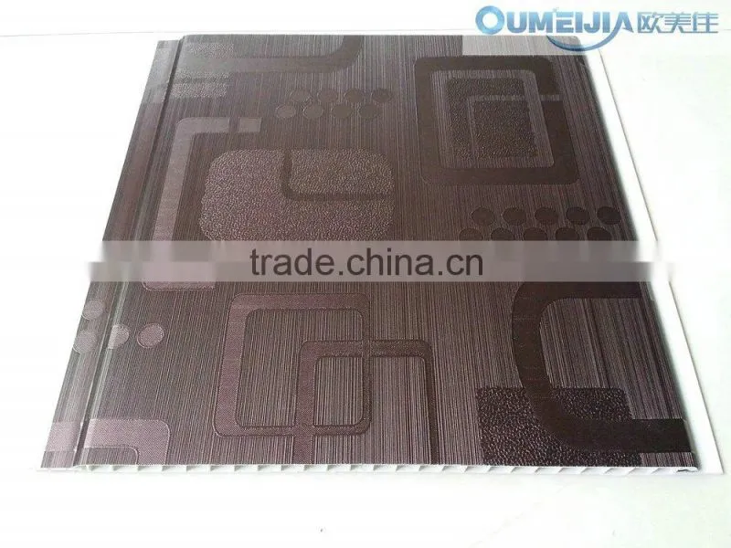 OUMEIJIA Latest Fashion pvc wall cladding of PVClaminated wall panels for interior decoration
