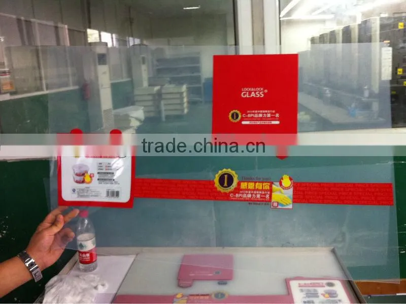 Bowling shape sport adversting printed PP fan (directly from factory)