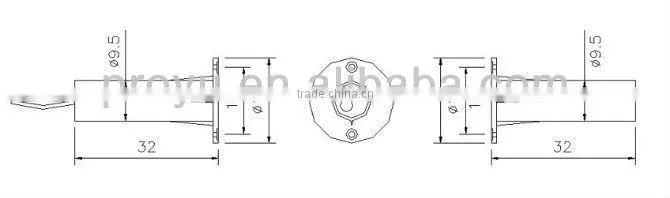 100% Brand New Recessed Mounted Door Sensor Dia.9.5x32mm Ideal for Wooden Door Protect Home Office Shop etc PY-C41