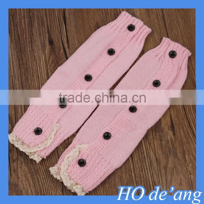 HOGIFT Children buttons lace Button Knee Socks, hot Christmas knee higher boots sock , knitted top boot sock 8 colors