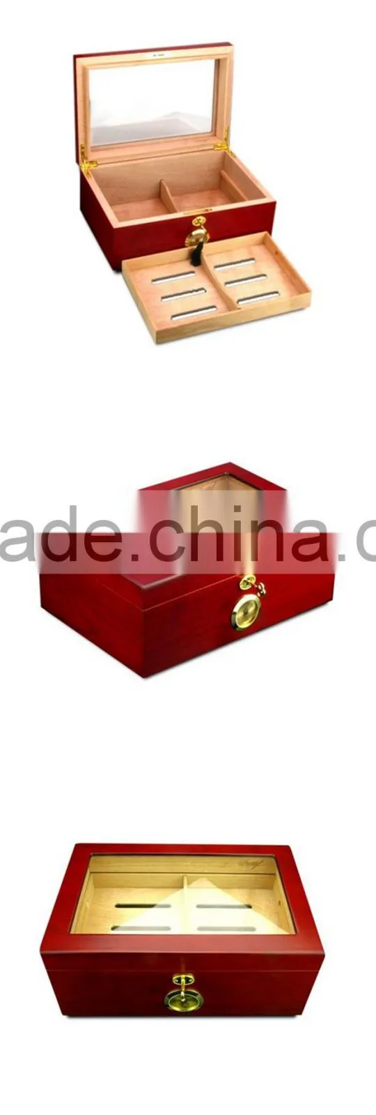Custom humidor spanish cedar wooden cigar box