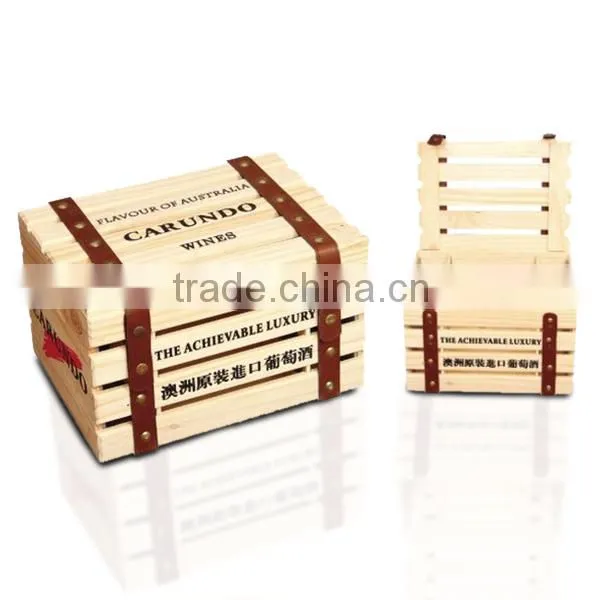 Chinese Manufacturer 12 Bottle Wooden Wine Carrier