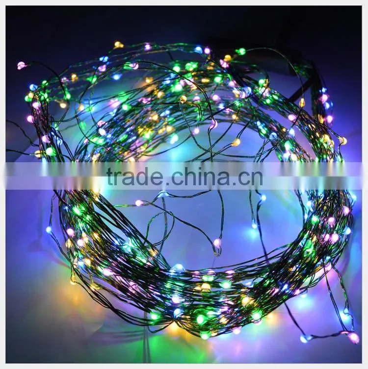 christmas holiday name led copper wire lamp string for house decoration