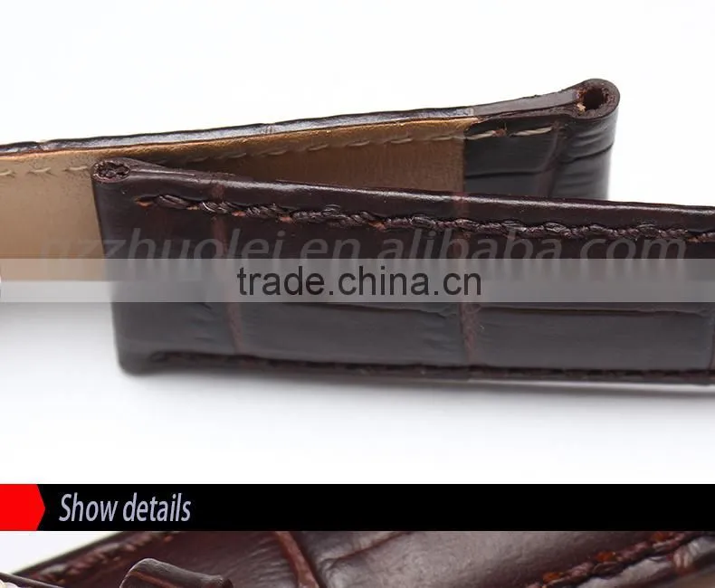 18|19|20|21|22mm high quality genuine leather Men and women's Watch strap with fashionable buckle