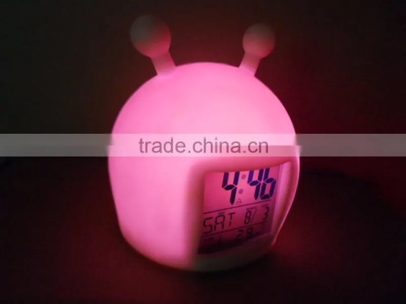 novelty alarm clock display humidity temperature