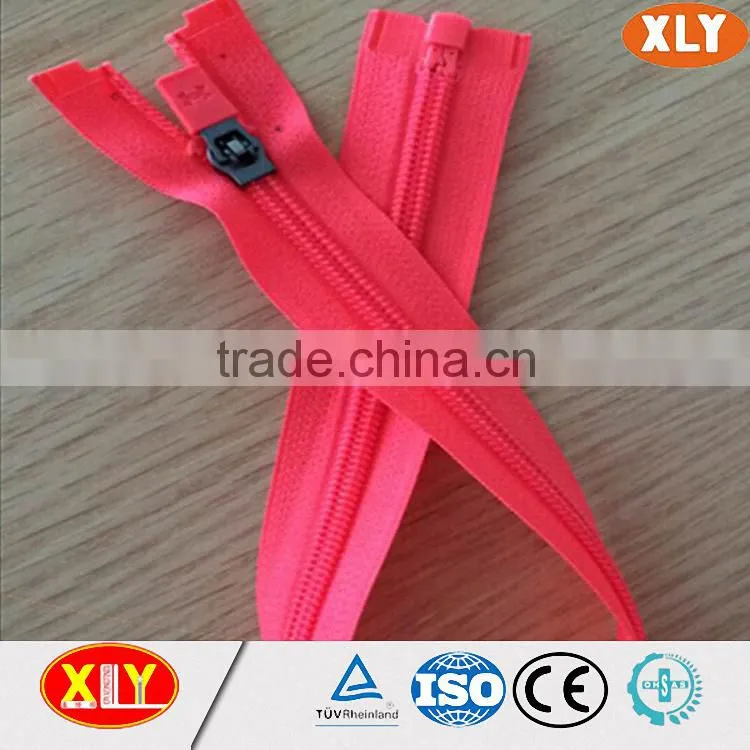 high quality #3 yellow tape black slider waterproof nylon zipper