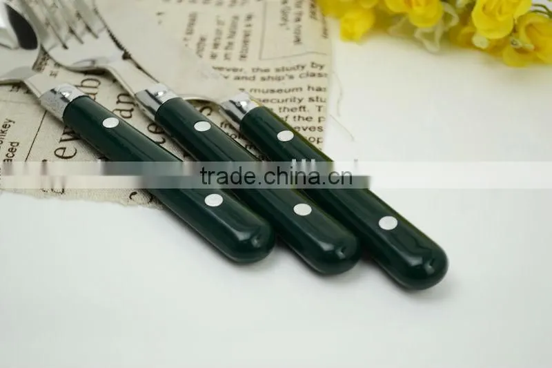 Full set stainless steel cutlery set knife forkspoon for western style food CS866 CE FDA SGS