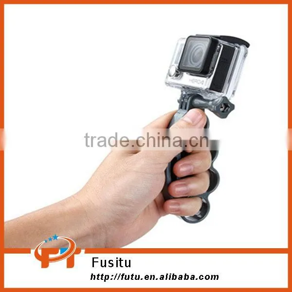 Handheld Selfie Stick Timer Ring Type Monopod w/ Tripod Screw for GoPro Hero 4/3+/3