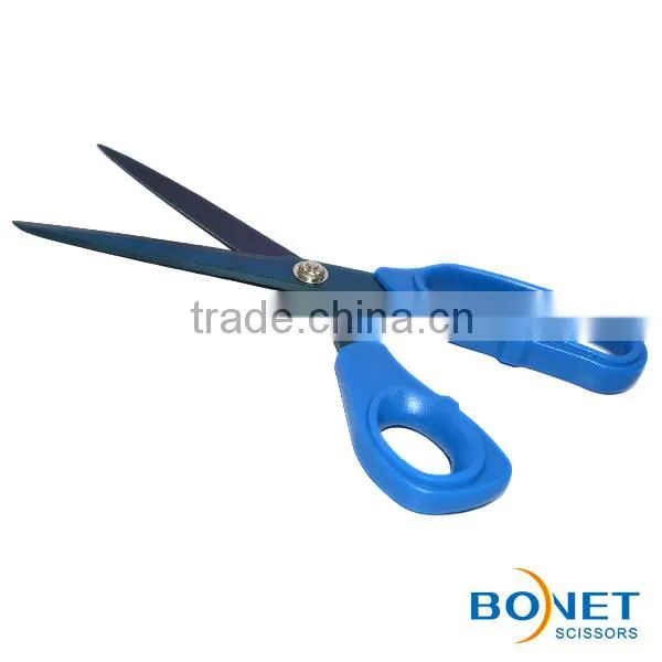 S14005/S14006/S14019 LFGB qualified Titanium coating Tailor cutting Scissors with plastic handle