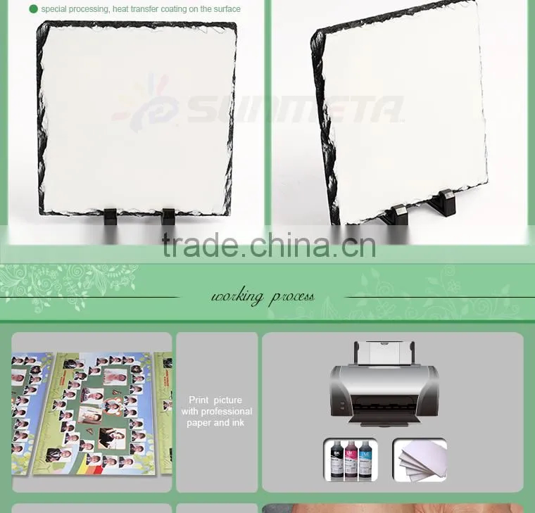 Sunmeta factory directly 3D sublimation blank rock photo SH25 20*20cm
