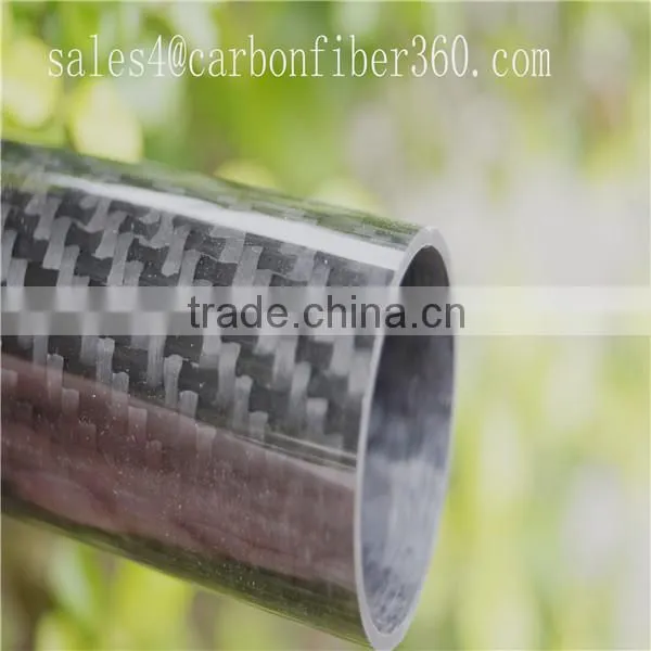 36mm Diameter Twill Glossy Laminated Carbon Fiber Oval Tube, Strong CFR Tubes