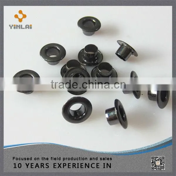 Metal shoe lace eyelet and hooks