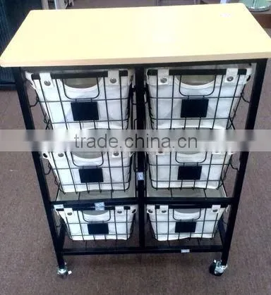 High quality removable 6 drawers storage rack