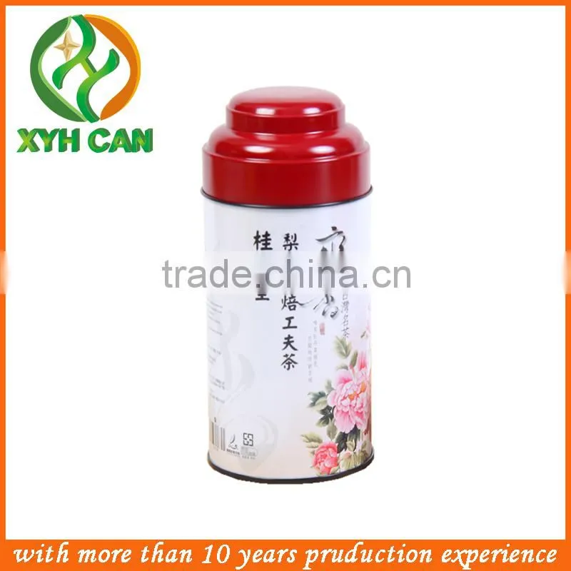 Adorable design and reliable tea cans with airtight internal lid, made in Japan