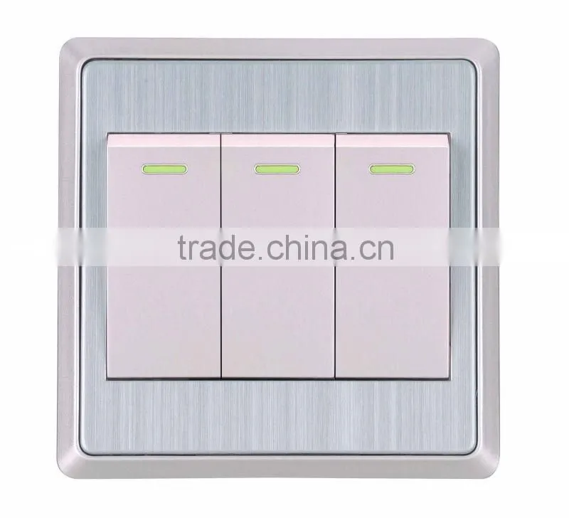 3 gang wall light on/off switch