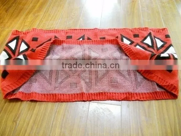 fashion lady acrylic knitted jacquard neckwarmer